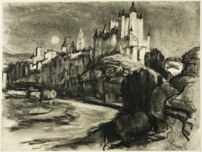 El Alcázar, Segovia de Joseph Pennell