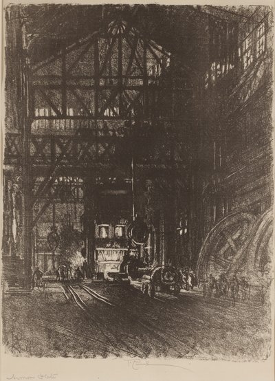La prensa de placas de armadura de Joseph Pennell
