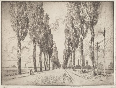 La avenida, Valenciennes de Joseph Pennell