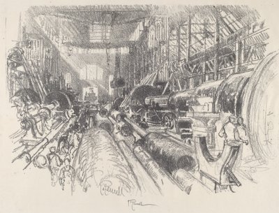 El torno más grande del mundo de Joseph Pennell