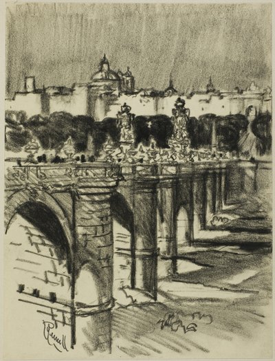 El Puente de Toledo, Madrid de Joseph Pennell