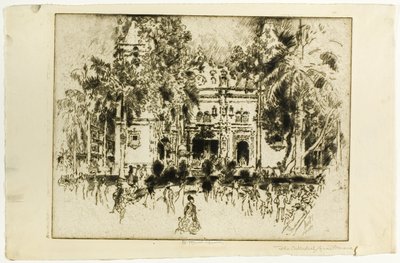 La catedral, Panamá de Joseph Pennell