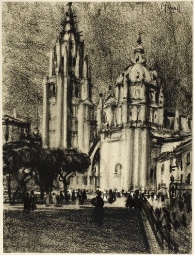 La catedral, Toledo de Joseph Pennell