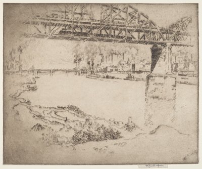 El Puente de la Ciudad, San Luis de Joseph Pennell