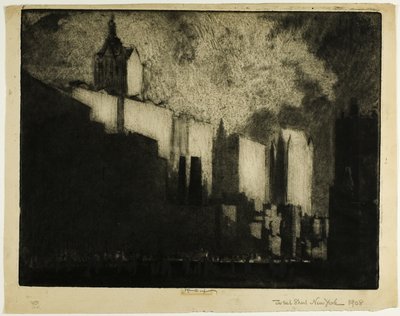 Los acantilados de West Street de Joseph Pennell