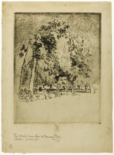 La Torre del Reloj, Desde el Parque St. James de Joseph Pennell