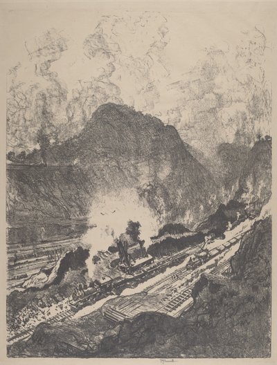 El Corte desde Culebra de Joseph Pennell