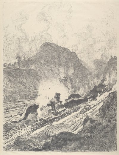 El Corte desde Culebra de Joseph Pennell