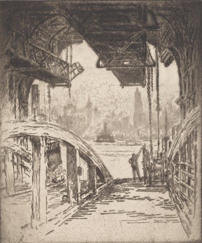 La casa del ferry, 1919 de Joseph Pennell