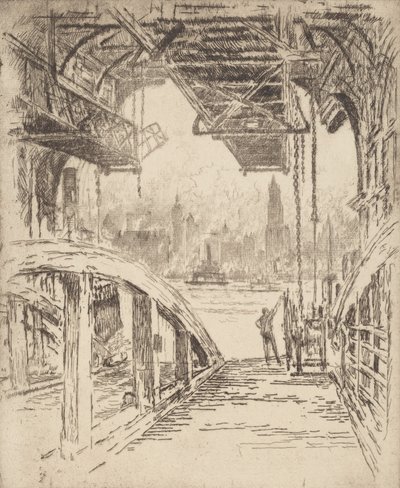 La casa del ferry, 1919 de Joseph Pennell
