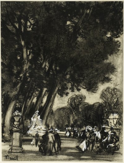 El Jardín de la Isla, Aranjuez de Joseph Pennell