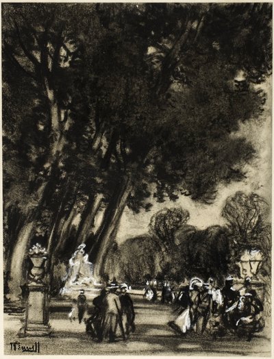 El Jardín de la Isla, Aranjuez de Joseph Pennell