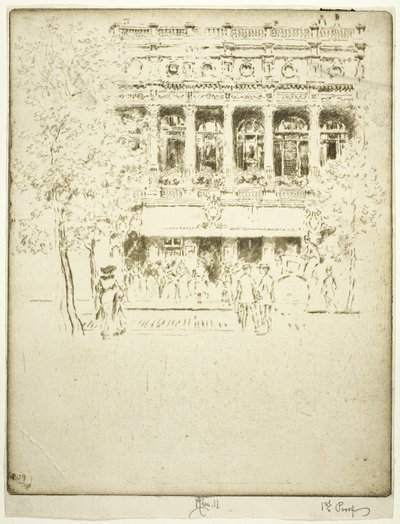 El Teatro Garrick de Joseph Pennell