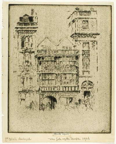 La puerta del templo de Joseph Pennell