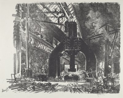 El Gran Martillo, 1916 de Joseph Pennell