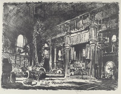 La forja de armas, 1916 de Joseph Pennell