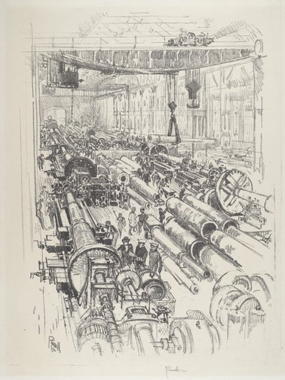 La armería, 1916 de Joseph Pennell