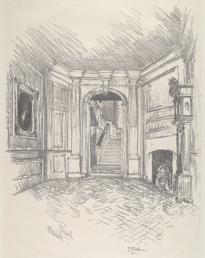 El Salón, Stenton, 1912 de Joseph Pennell