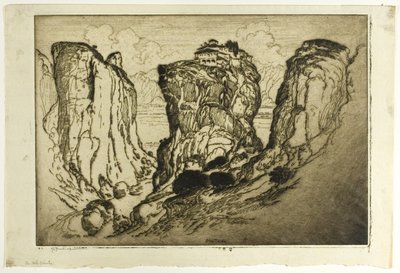 La Santísima Trinidad de los Castillos en el Aire de Joseph Pennell