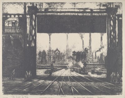 La puerta de hierro, Charleroi de Joseph Pennell