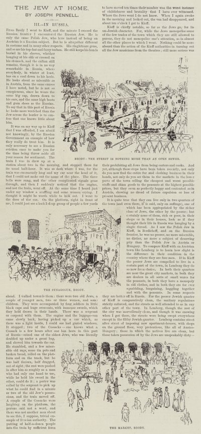 El judío en casa, por Joseph Pennell de Joseph Pennell