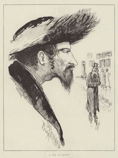 El judío en casa, por Joseph Pennell de Joseph Pennell