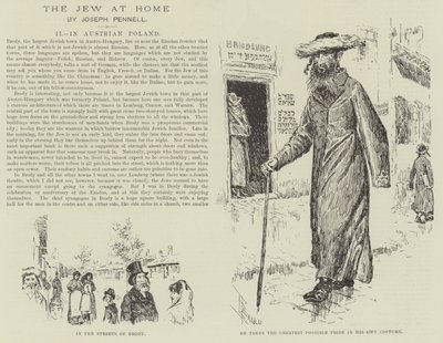 El judío en casa, por Joseph Pennell de Joseph Pennell