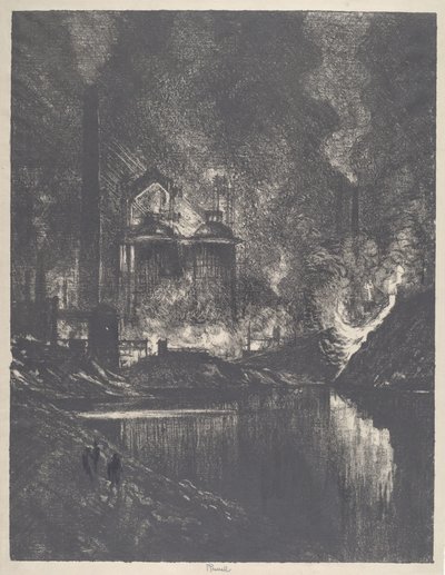 El lago de fuego, Charleroi de Joseph Pennell