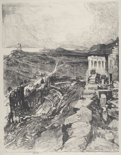 El Odeón, Atenas de Joseph Pennell