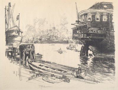 El viejo y el nuevo, 1917 de Joseph Pennell