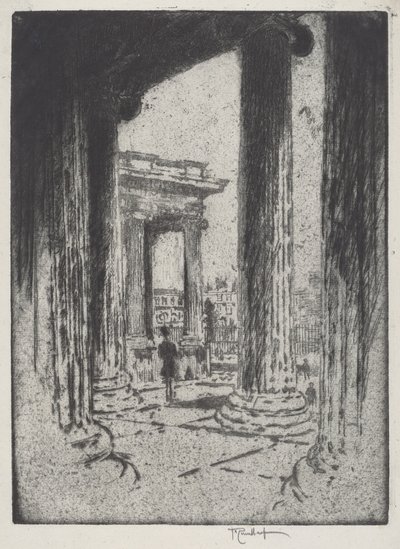 El pórtico, Museo Británico de Joseph Pennell