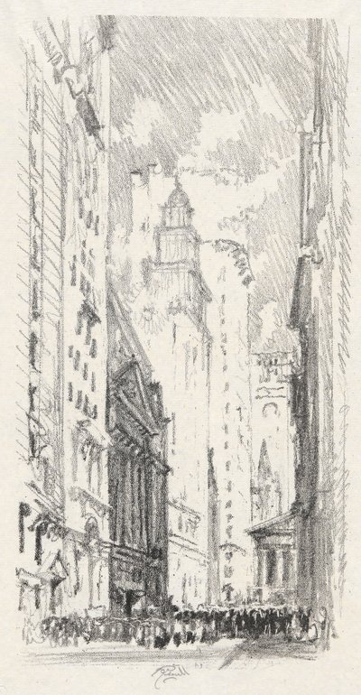 The Stock Exchange, #4 en Iconphile Club Collection de Joseph Pennell