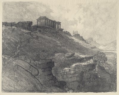 Los templos en la muralla, Girgenti de Joseph Pennell