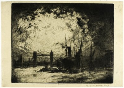 El Puente de la Torre, tarde de Joseph Pennell