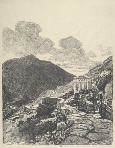 El Tesoro de Atenas, Delfos de Joseph Pennell
