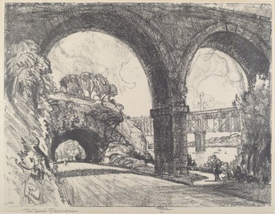 El túnel en el parque, 1912 de Joseph Pennell
