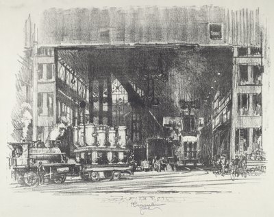 Las urnas, fundición de conchas gigantes de Joseph Pennell