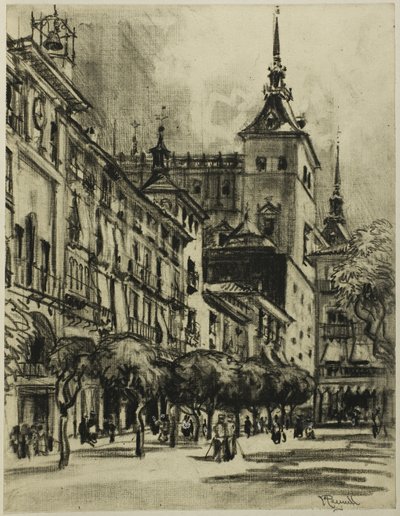 El Zocodover, Toledo de Joseph Pennell
