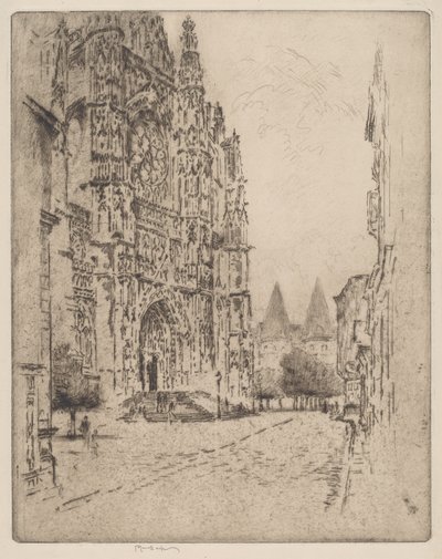Torres del Palacio Episcopal, Beauvais de Joseph Pennell