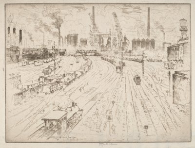 Vías, Oberhausen de Joseph Pennell