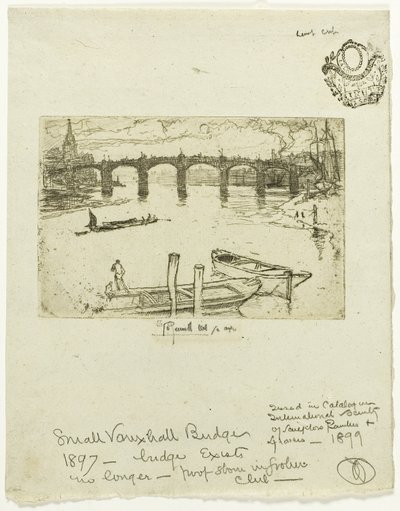 Puente de Vauxhall de Joseph Pennell