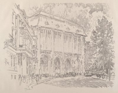 Wertheim, Leipziger-Platz, Berlín, 1921 de Joseph Pennell