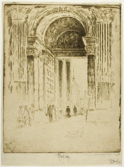 Puerta oeste, San Pablo de Joseph Pennell