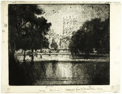 Torres de Westminster, desde Saint James Park de Joseph Pennell