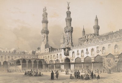 22. Cour de la Mosquée el Ahzar, en El Cairo de Joseph Philibert Girault De Prangey