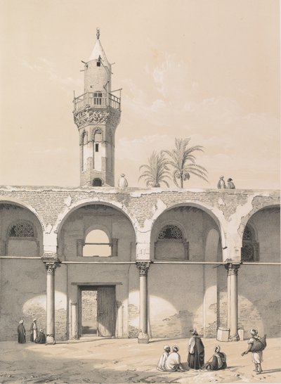 Mezquita de Amr, en El Cairo, 1843 de Joseph Philibert Girault De Prangey