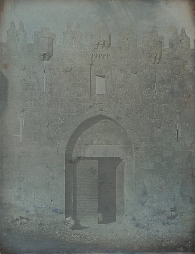 Puerta de Damasco, Jerusalén, 1842-44 de Joseph Philibert Girault De Prangey