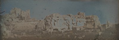 Corte Hexagonal, Templo de Júpiter, Baalbek, 1843 de Joseph Philibert Girault De Prangey