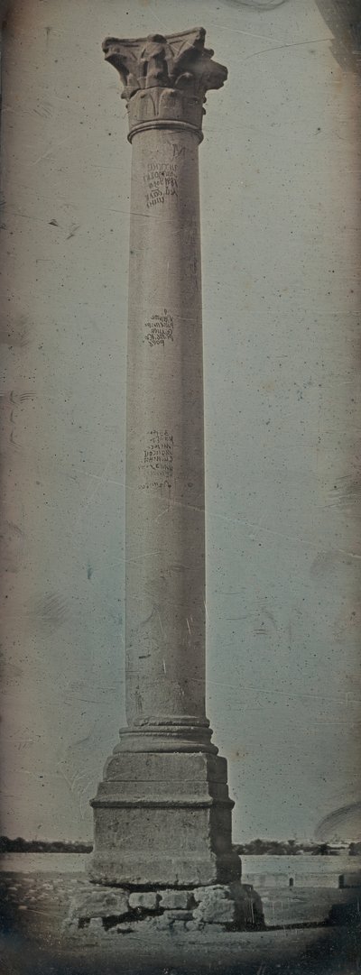 Columna de Pompeyo, Alejandría, 1842 de Joseph Philibert Girault De Prangey