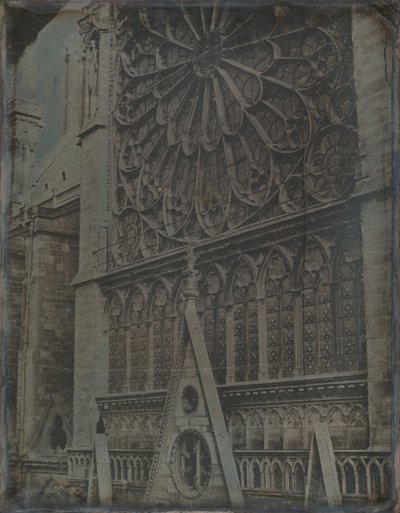 Rosetón, Catedral de Notre-Dame, París, 1841 de Joseph Philibert Girault De Prangey